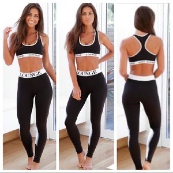 ✨ Iconic LOUNGE Logo Leggings 🖤 ONYX 🖤 Med/Small🔥 NEW, never worn! - Picture 4 of 13